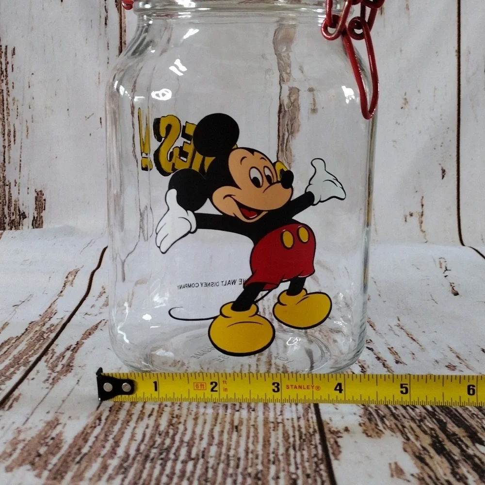 Vintage‎ Anchor Hocking Disney Mickey Mouse Locking Canister